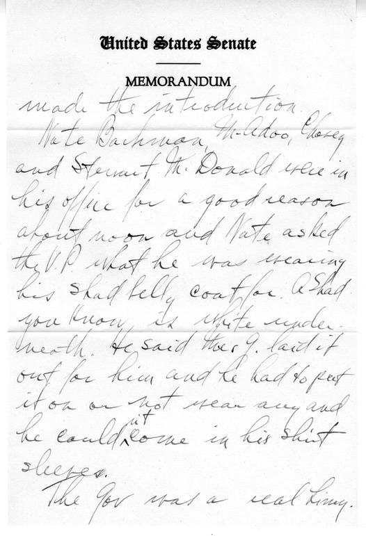 Letter from Harry S. Truman to Bess W. Truman