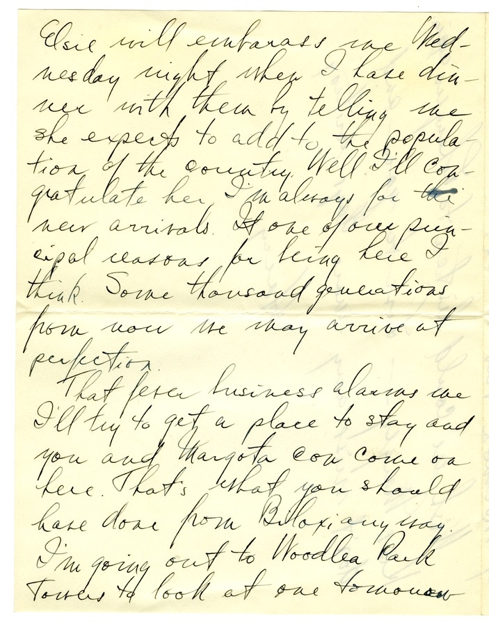 Letter from Harry S. Truman to Bess W. Truman