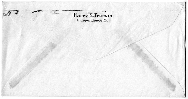 Letter from Harry S. Truman to Bess W. Truman