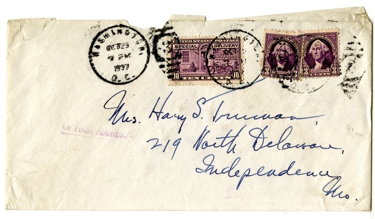 Letter from Harry S. Truman to Bess W. Truman