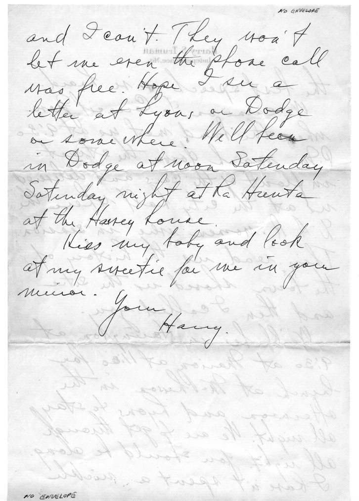 Letter from Harry S. Truman to Bess W. Truman