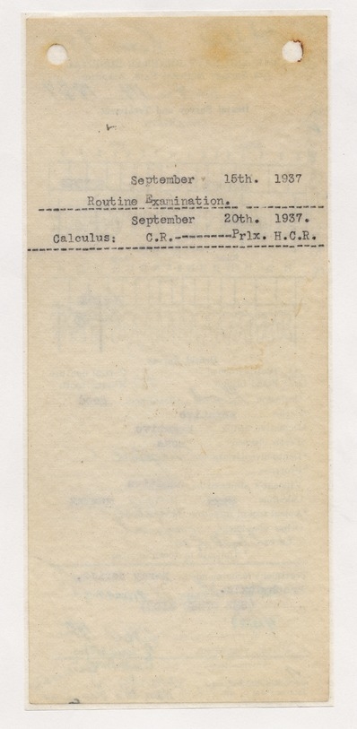 Admission and Clinical Records from Army & Navy General Hospital, Hot Springs, Arkansas for Senator Harry S. Truman