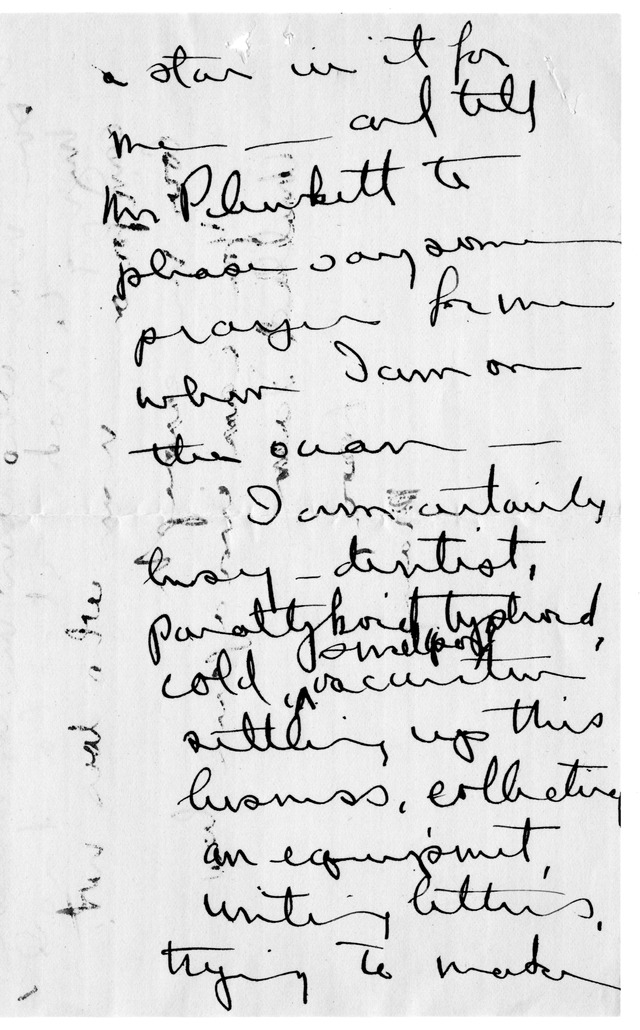 Letter from Mary Paxton to Bess Wallace
