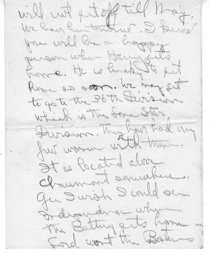 Letter from Mary Paxton to Bess Wallace