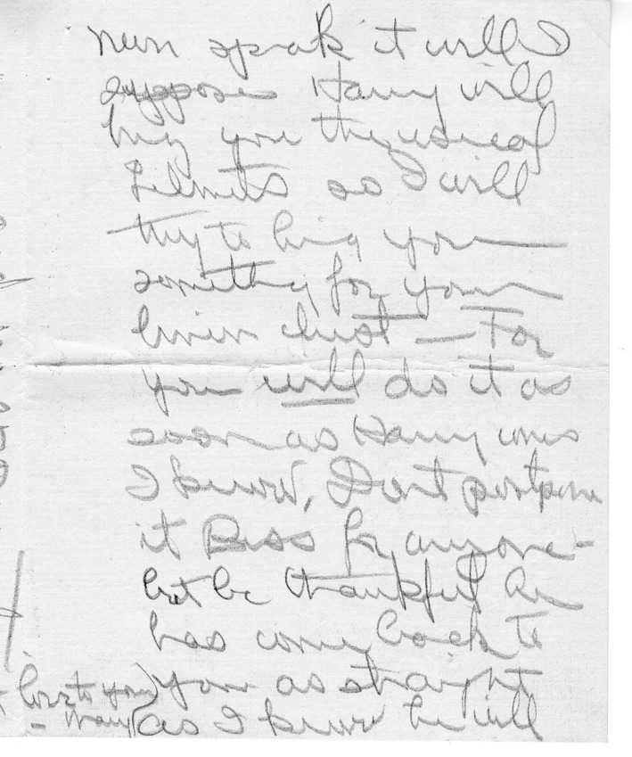 Letter from Mary Paxton to Bess Wallace