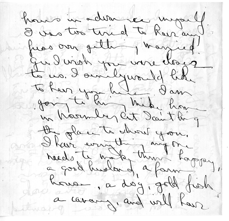 Letter from Mary Paxton Keeley to Bess W. Truman