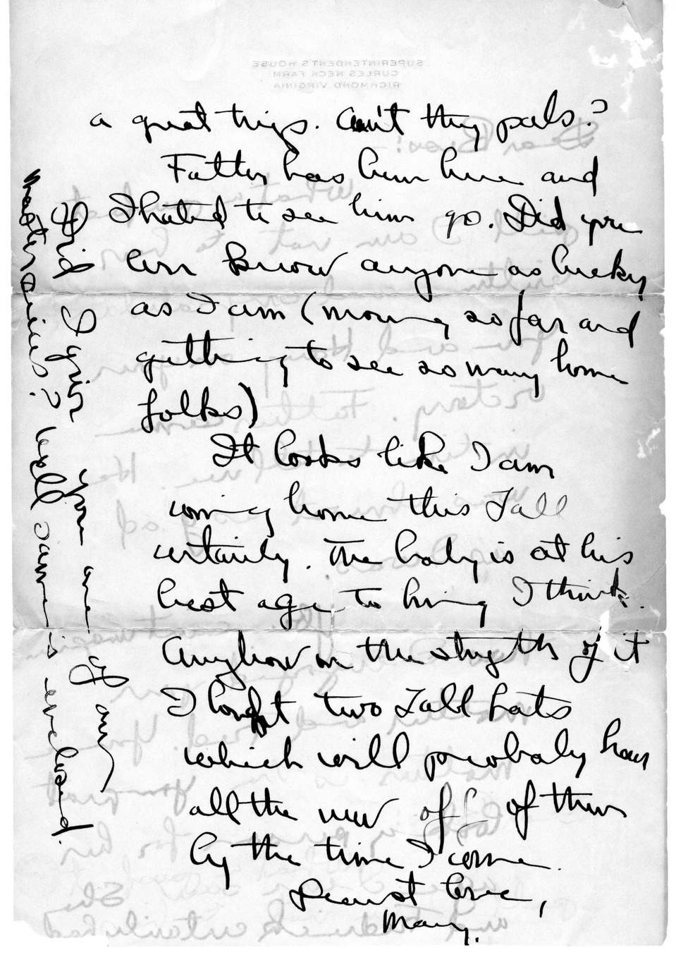 Letter from Mary Paxton Keeley to Bess W. Truman