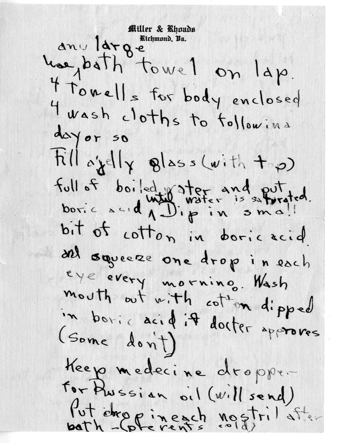 Letter from Mary Paxton Keeley to Bess W. Truman