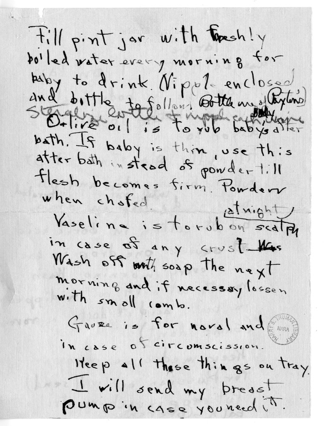 Letter from Mary Paxton Keeley to Bess W. Truman