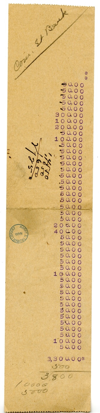 Fundraising Records for Liberty Loan, with Related Material