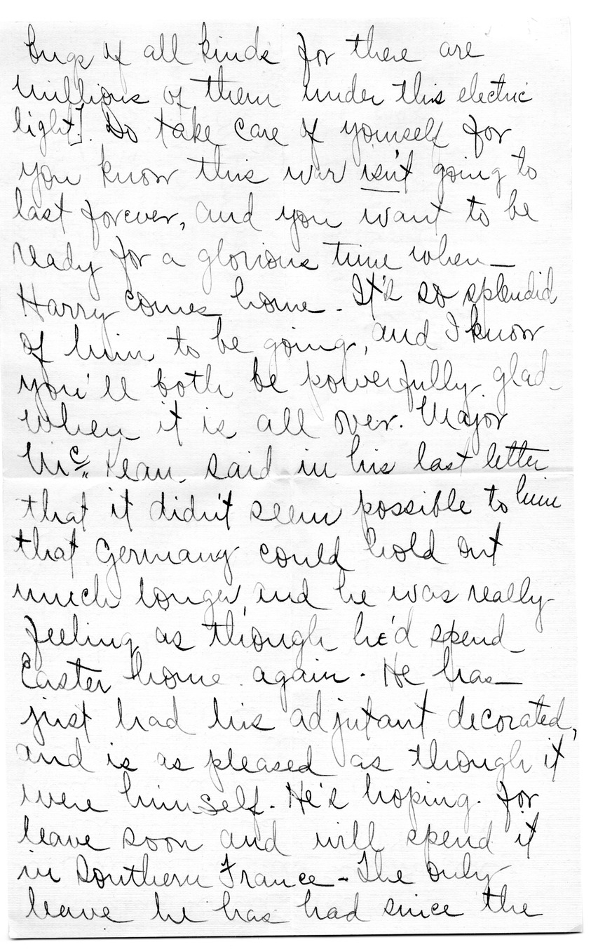 Letter from Arry Mayer to Bess Wallace