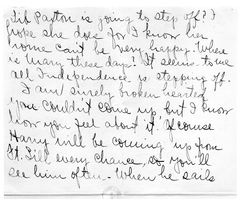 Letter from Arry Mayer to Bess Wallace
