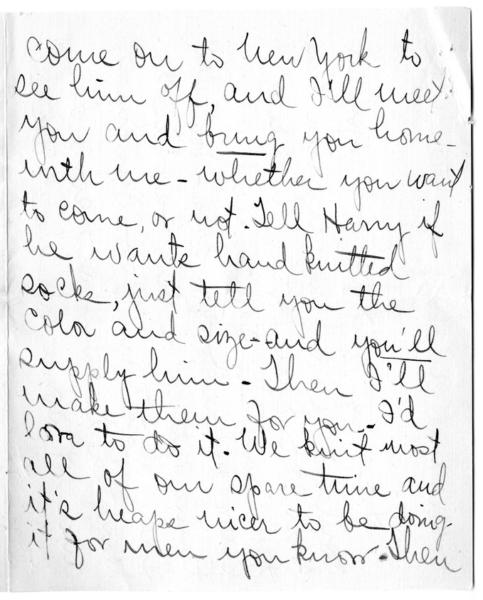 Letter from Arry Mayer to Bess Wallace