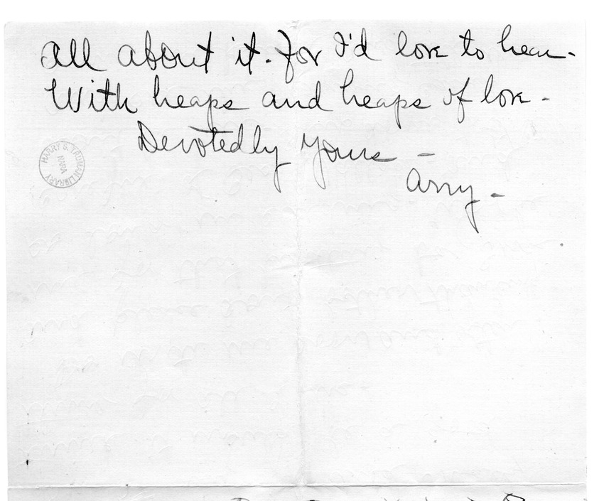 Letter from Arry Mayer to Bess Wallace