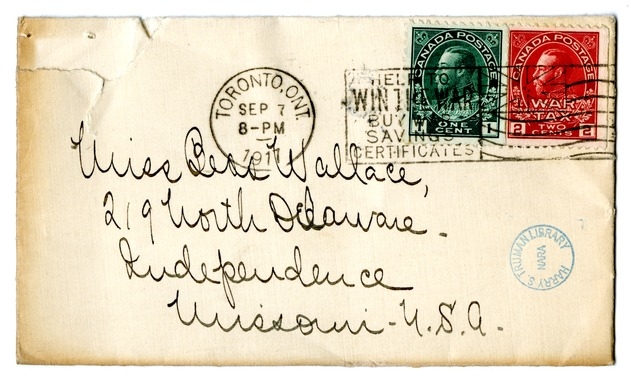 Letter from Arry Mayer to Bess Wallace