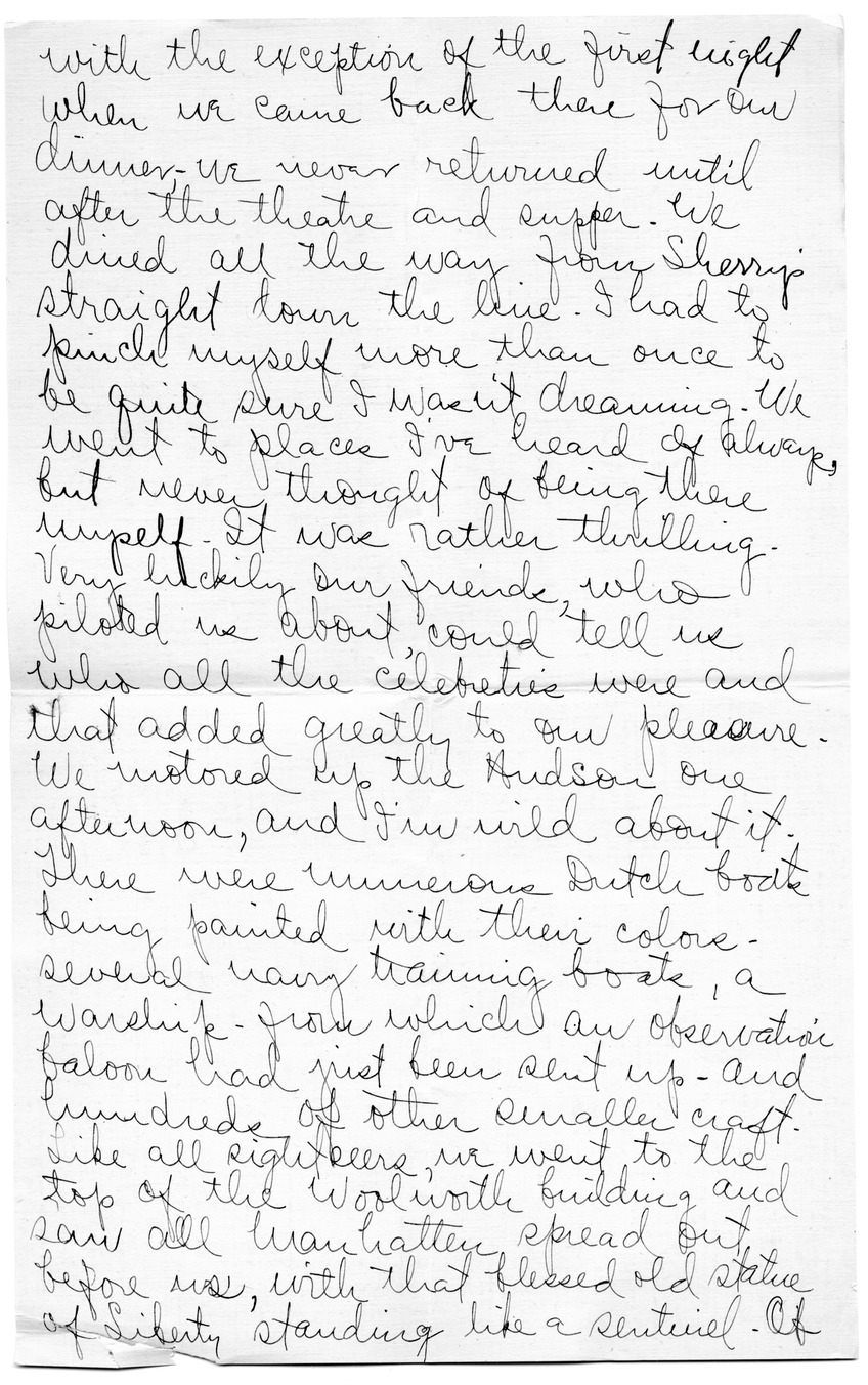 Letter from Arry Mayer to Bess Wallace