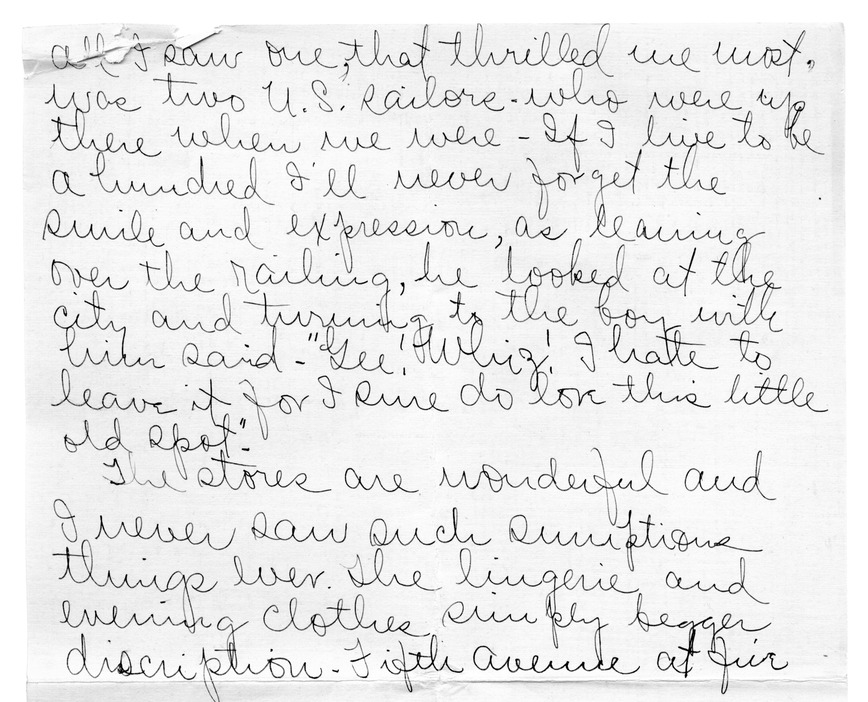 Letter from Arry Mayer to Bess Wallace