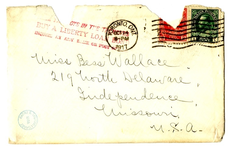 Letter from Arry Mayer to Bess Wallace