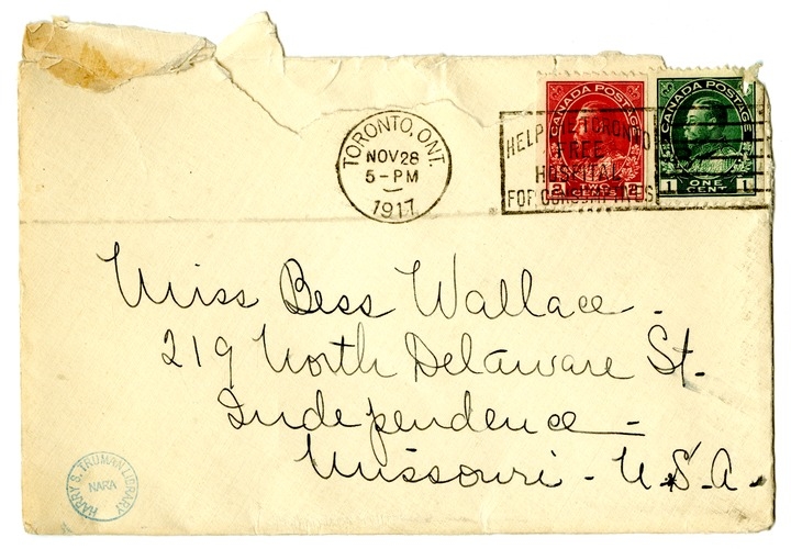 Letter from Arry Mayer to Bess Wallace