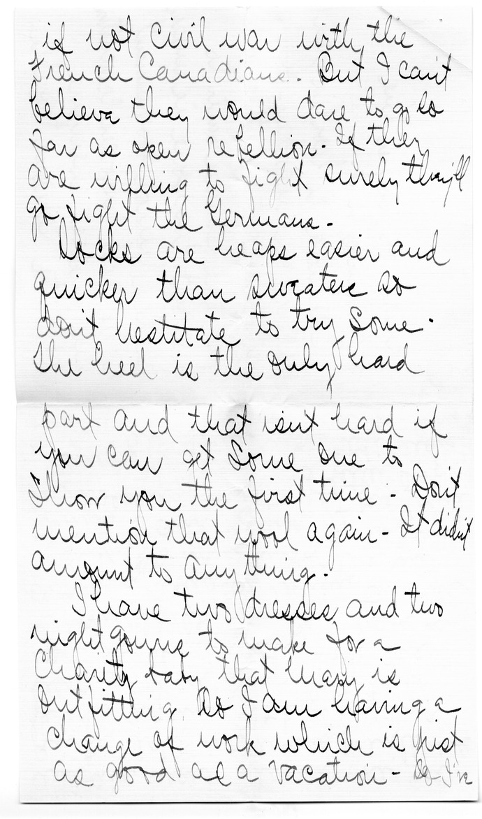Letter from Arry Mayer to Bess Wallace