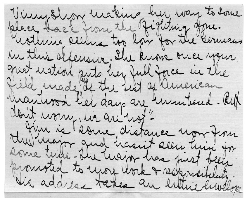 Letter from Arry Mayer to Bess Wallace