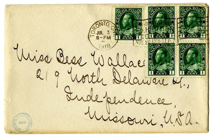 Letter from Arry Mayer to Bess Wallace