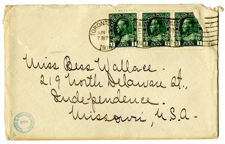Letter from Arry Mayer to Bess Wallace