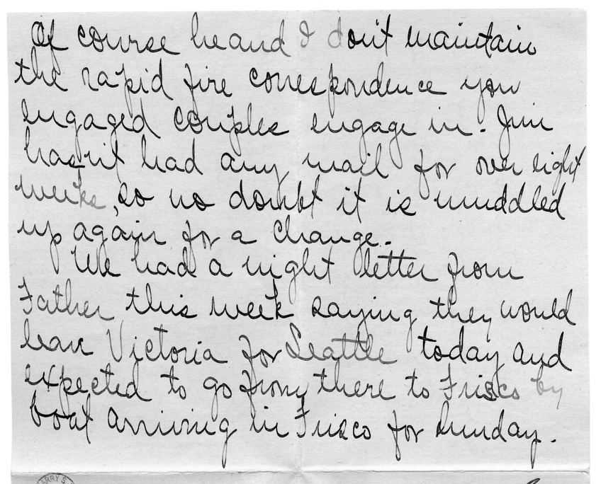 Letter from Arry Mayer to Bess Wallace