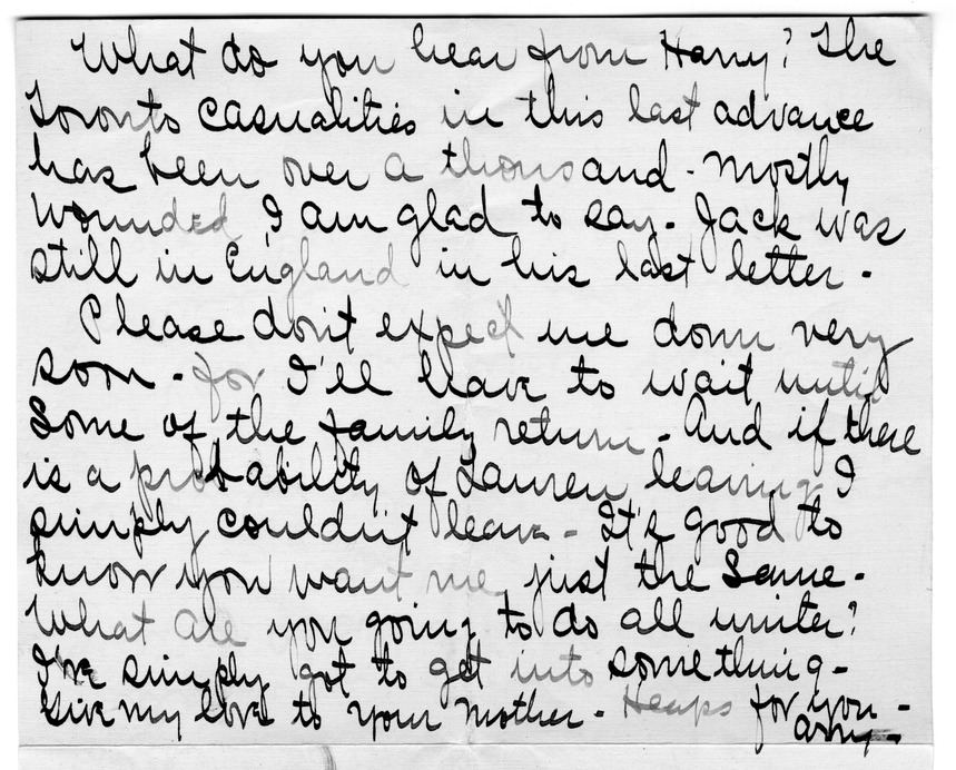 Letter from Arry Mayer to Bess Wallace