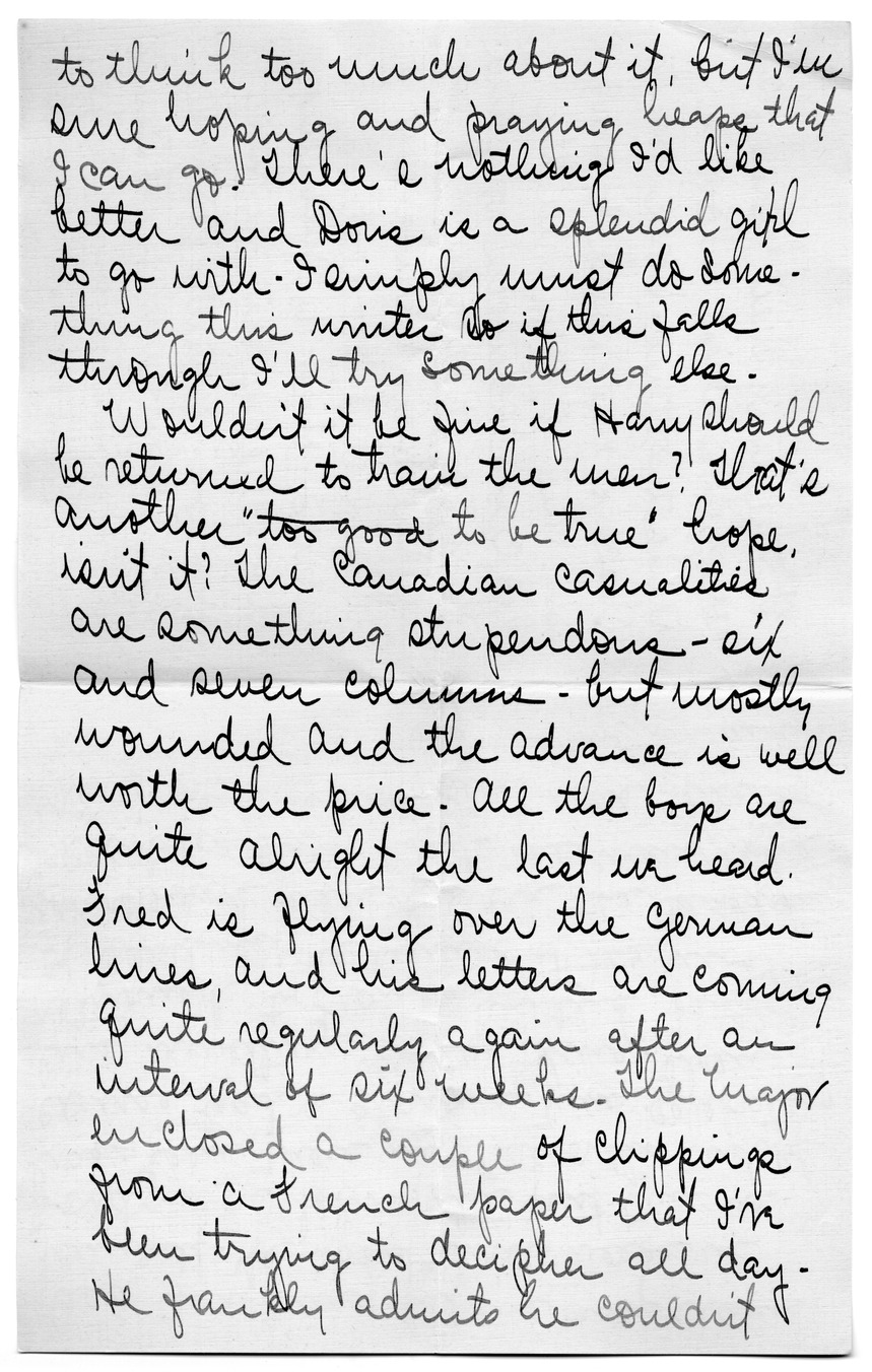 Letter from Arry Mayer to Bess Wallace