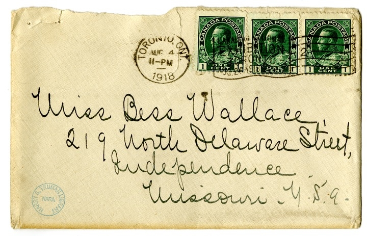 Letter from Arry Mayer to Bess Wallace