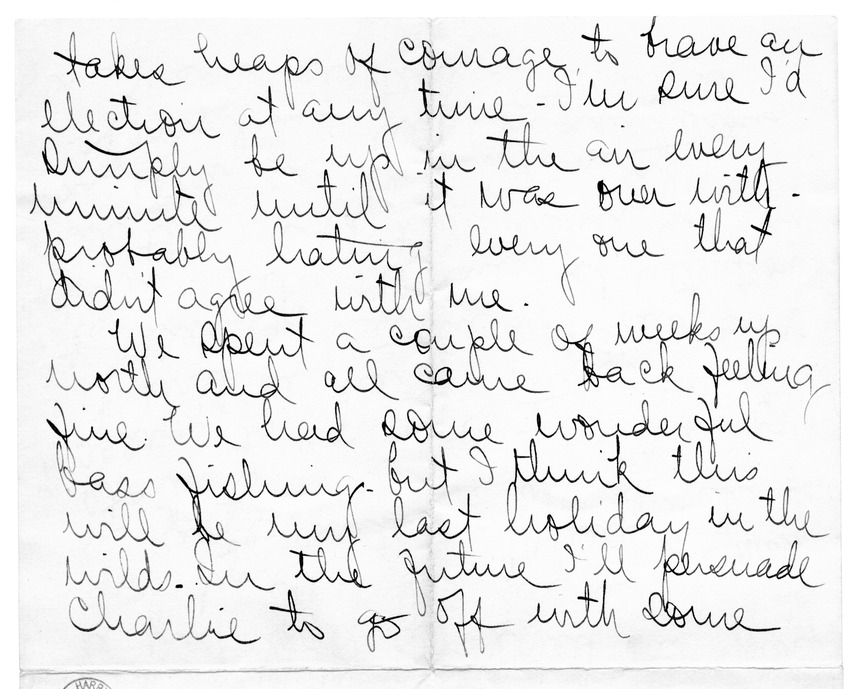 Letter from Arry M. Calhoun to Bess W. Truman