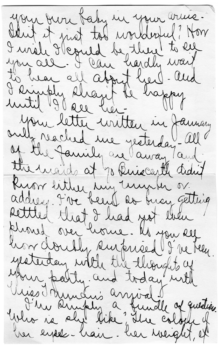 Letter from Arry M. Calhoun to Bess W. Truman