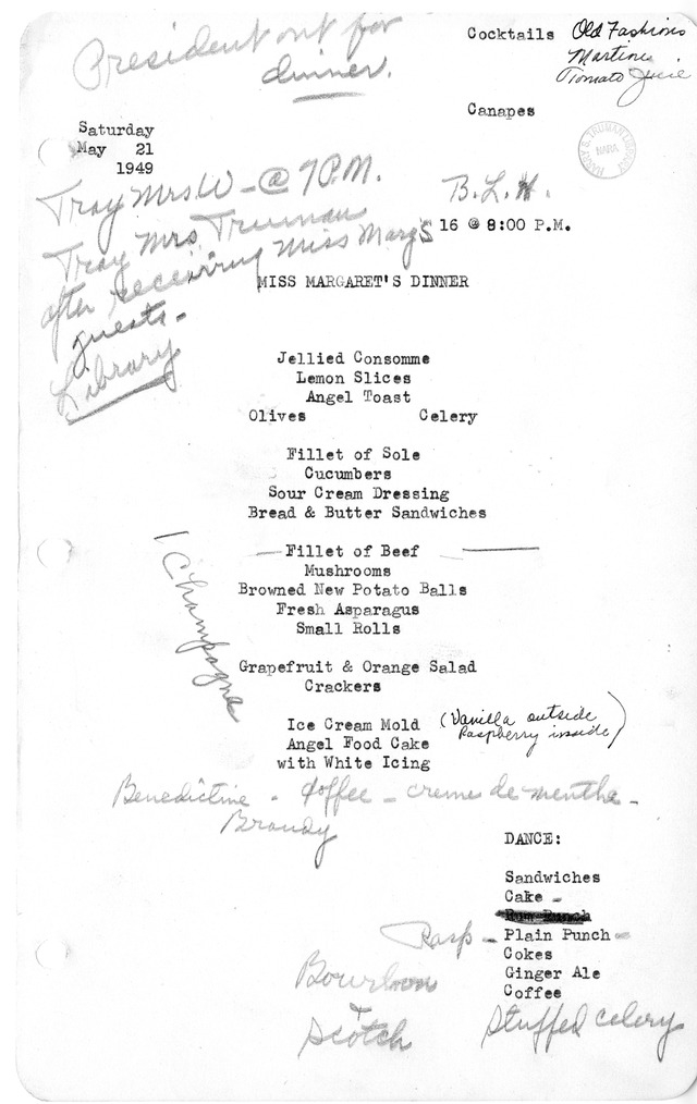 Miss Margaret's Dinner
