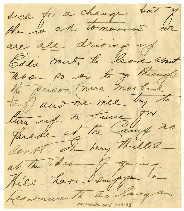 Letter from Bess W. Truman to Harry S. Truman