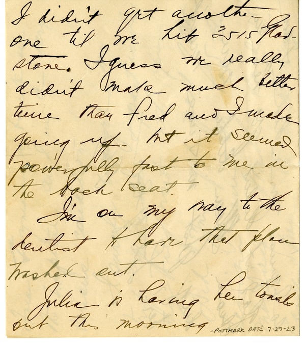 Letter from Bess W. Truman to Harry S. Truman