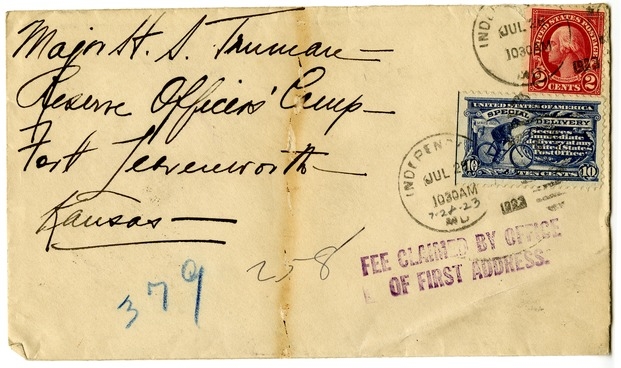 Letter from Bess W. Truman to Harry S. Truman