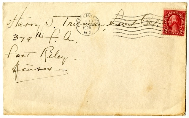 Letter from Bess W. Truman to Harry S. Truman