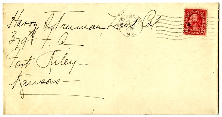 Letter from Bess W. Truman to Harry S. Truman