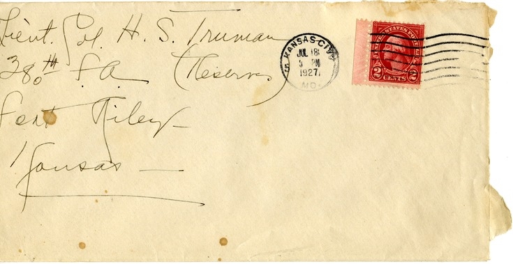 Letter from Bess W. Truman to Harry S. Truman