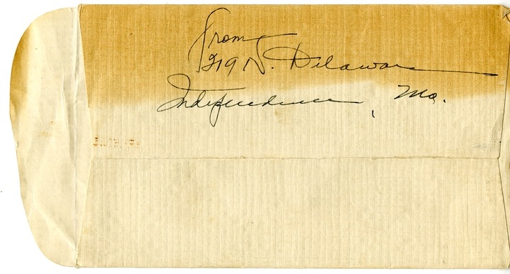 Letter from Bess W. Truman to Harry S. Truman