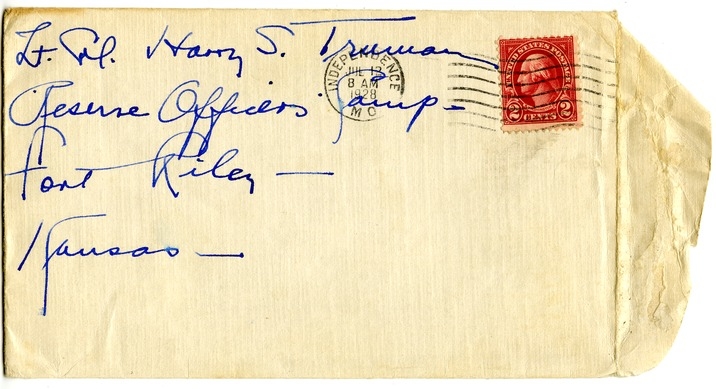 Letter from Bess W. Truman to Harry S. Truman
