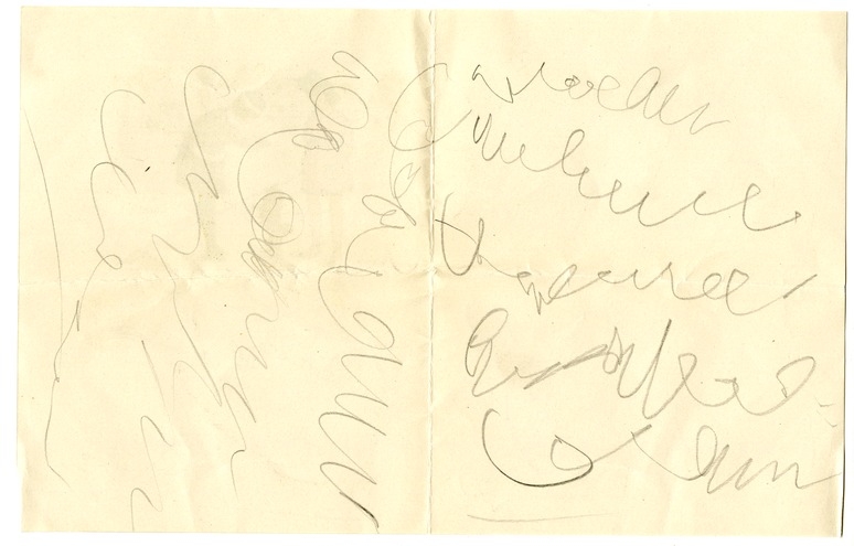 Letter from Bess W. Truman to Harry S. Truman
