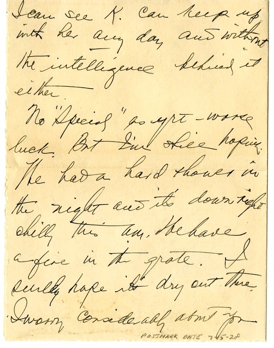 Letter from Bess W. Truman to Harry S. Truman