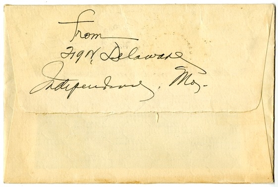 Letter from Bess W. Truman to Harry S. Truman