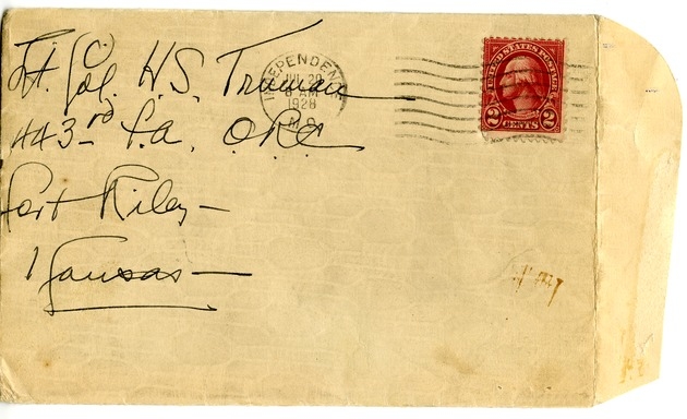 Letter from Bess W. Truman to Harry S. Truman