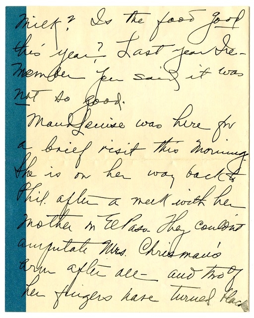 Letter from Bess W. Truman to Harry S. Truman