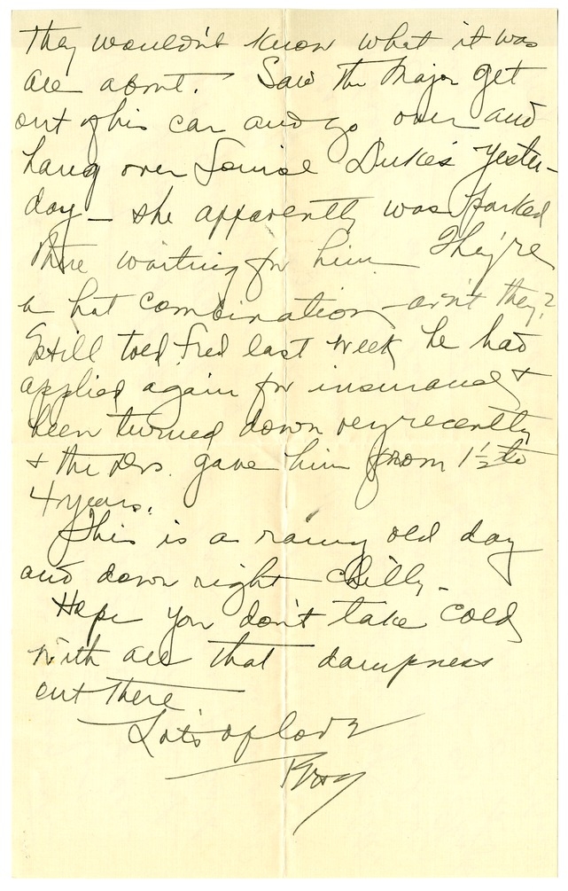 Letter from Bess W. Truman to Harry S. Truman