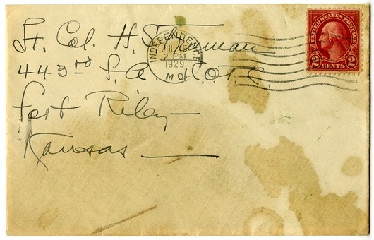Letter from Bess W. Truman to Harry S. Truman