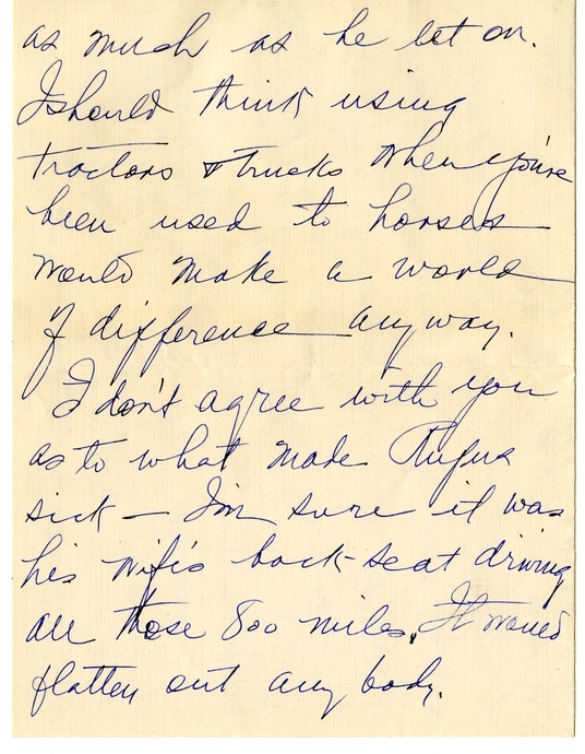 Letter from Bess W. Truman to Harry S. Truman